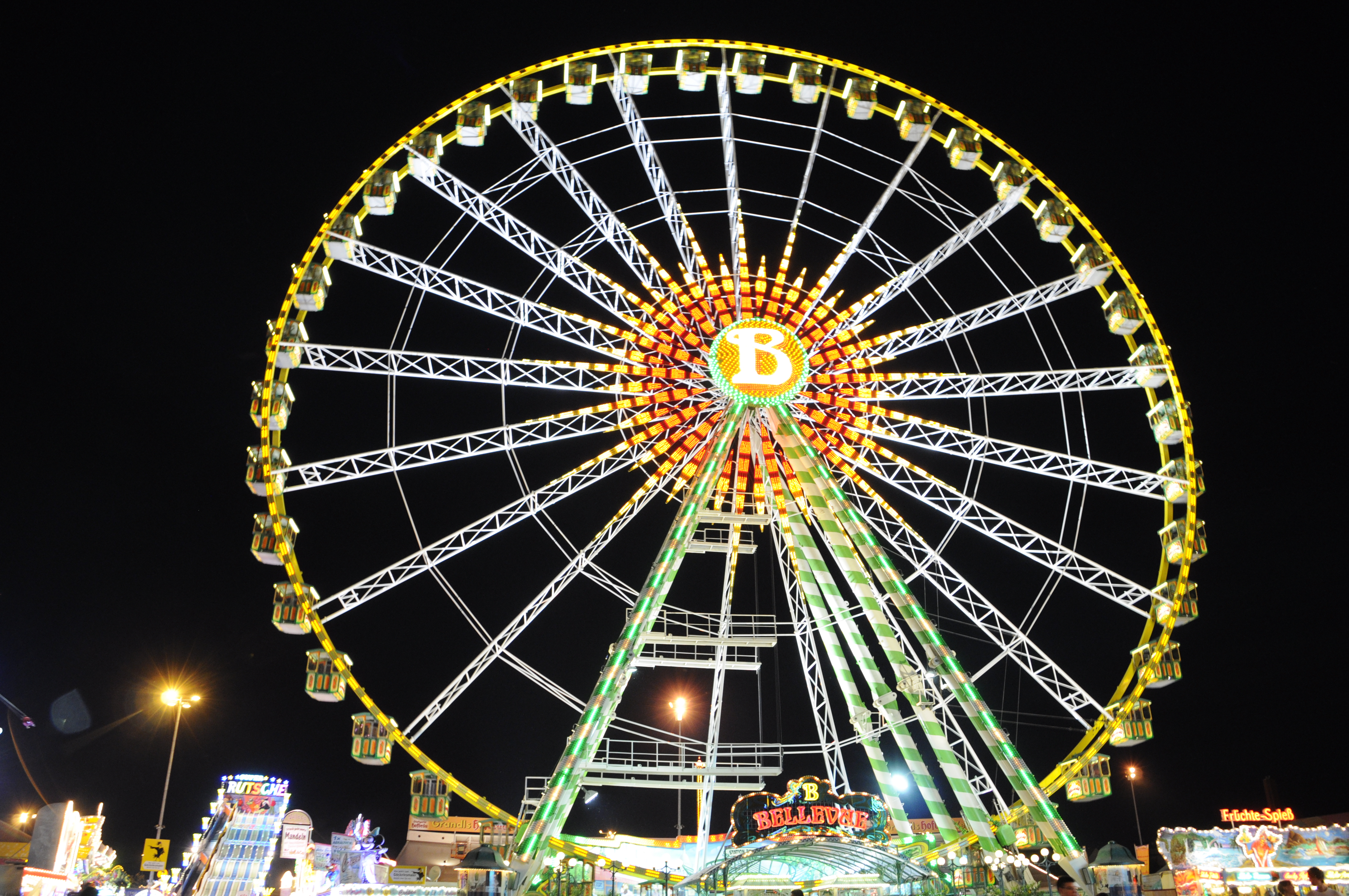 Riesenrad at night